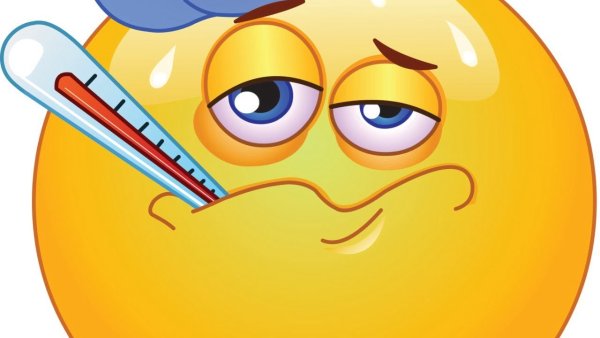 Смайлик болеет