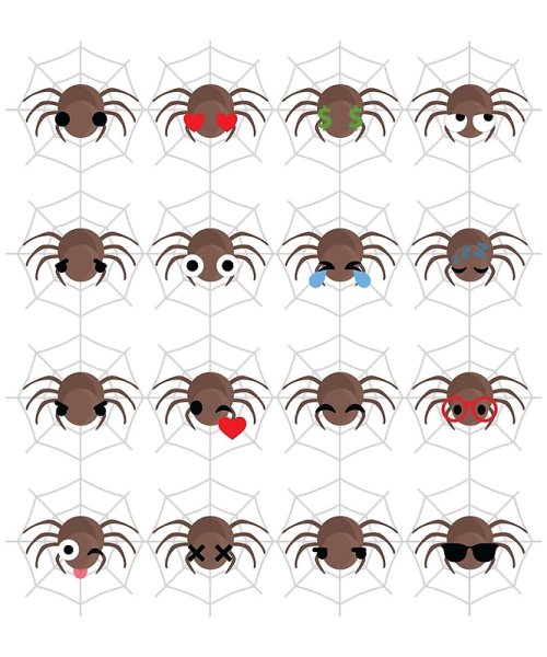 Паук из смайликов