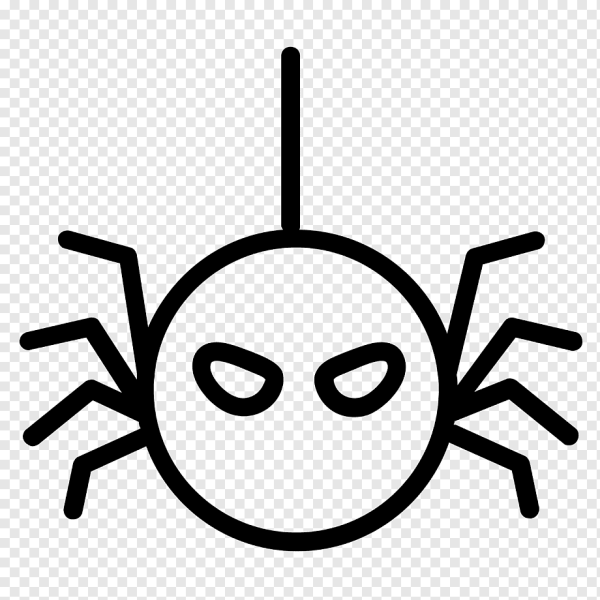 Паук мультяшный без фона