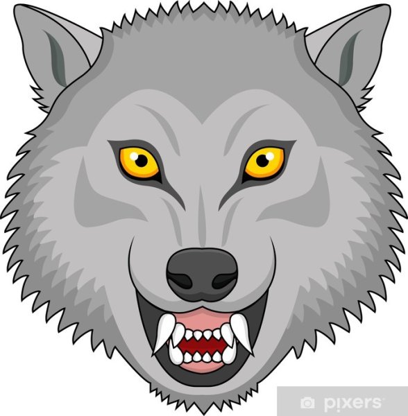 Смайл волка на айфоне