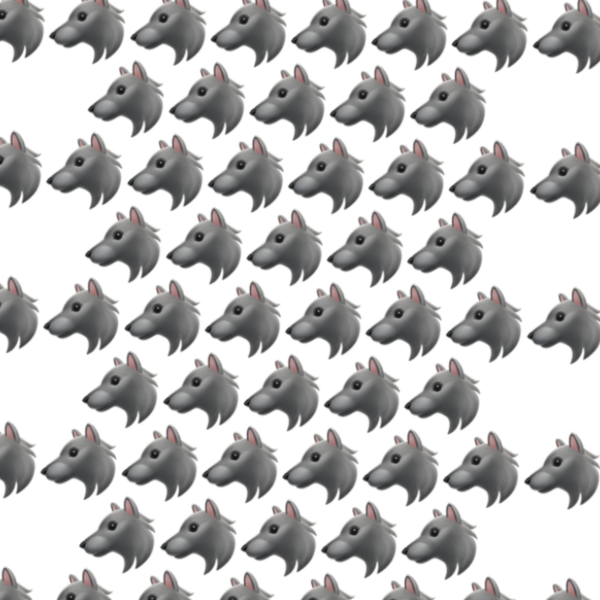 Эмодзи волк