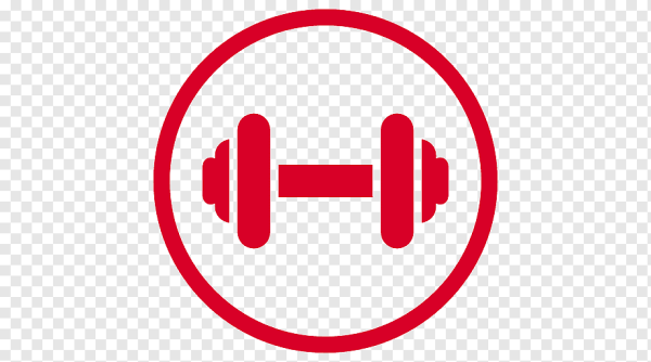 Значок тренажер гантеля