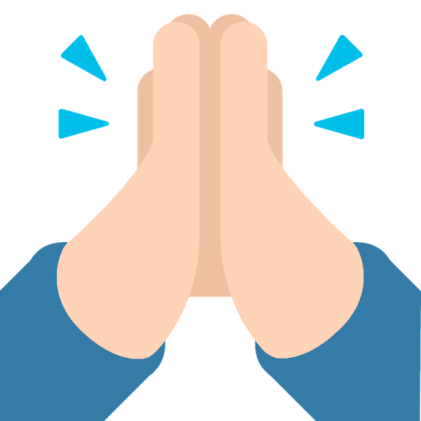 Эмодзи молитва