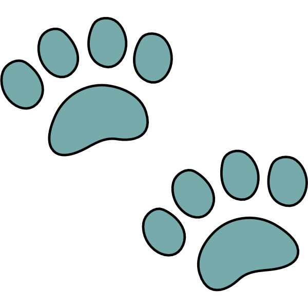 Отпечаток кошачьей лапки смайлик
