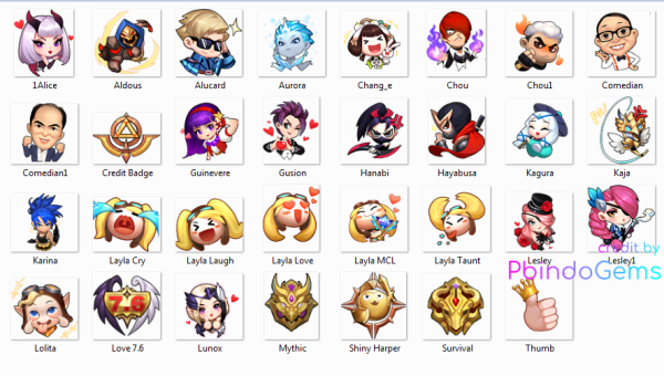 Стикеры по mobile Legends