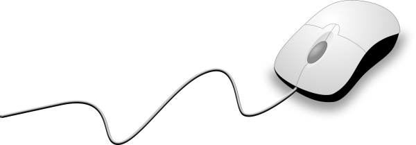 Компьютерная мышь на белом фоне