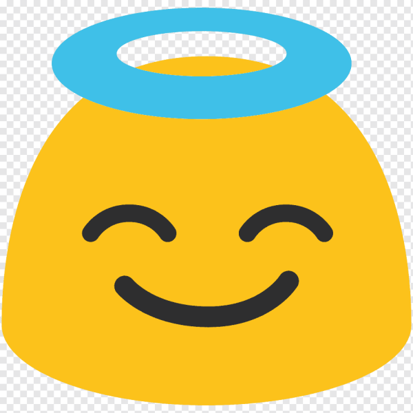 Смайлик с нимбом