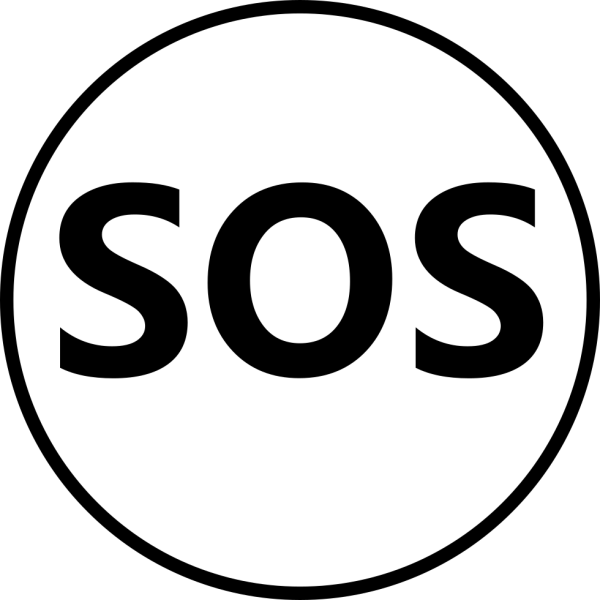 Наклейка SOS