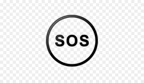 SOS на прозрачном фоне