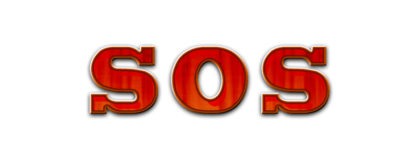 SOS без фона