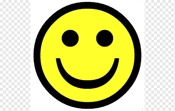 Желтый смайлик с улыбкой
