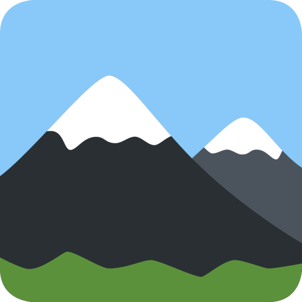 Снежная шапка горы