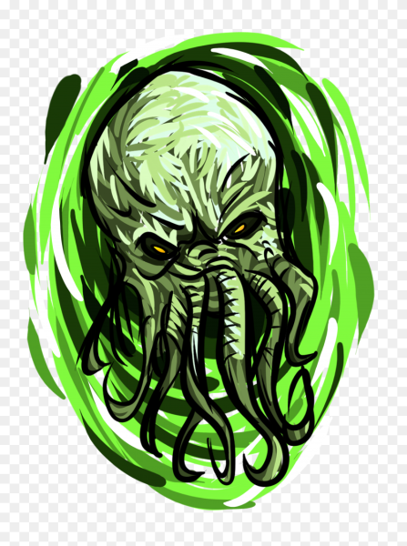 Ктулху на прозрачном фоне