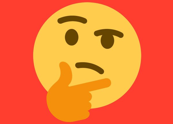 Задумчивый смайлик черно белый