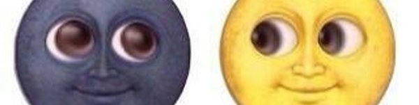 Жёлтая Луна смайлик