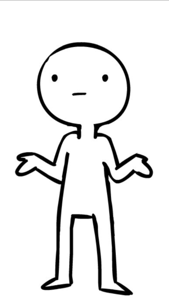 Мемодзи пожимает плечами