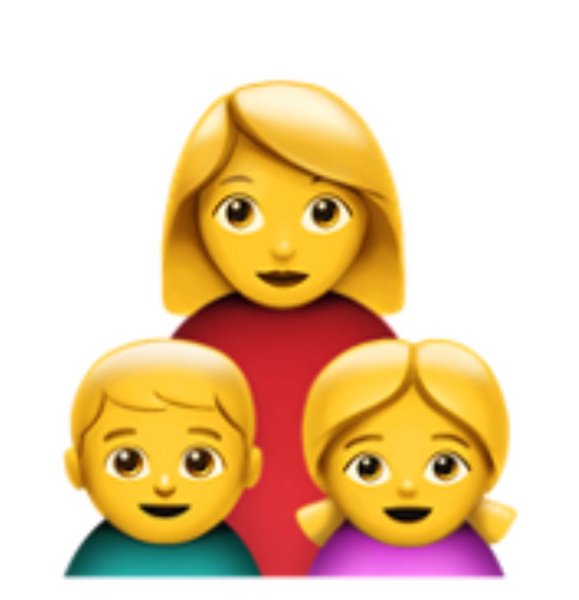 Смайлик мама с ребенком