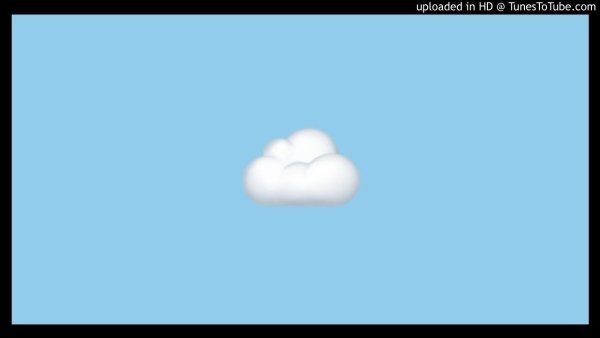 ЭМОДЖИ облако на голубом фоне