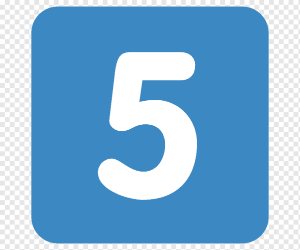 Цифра 5 смайлик