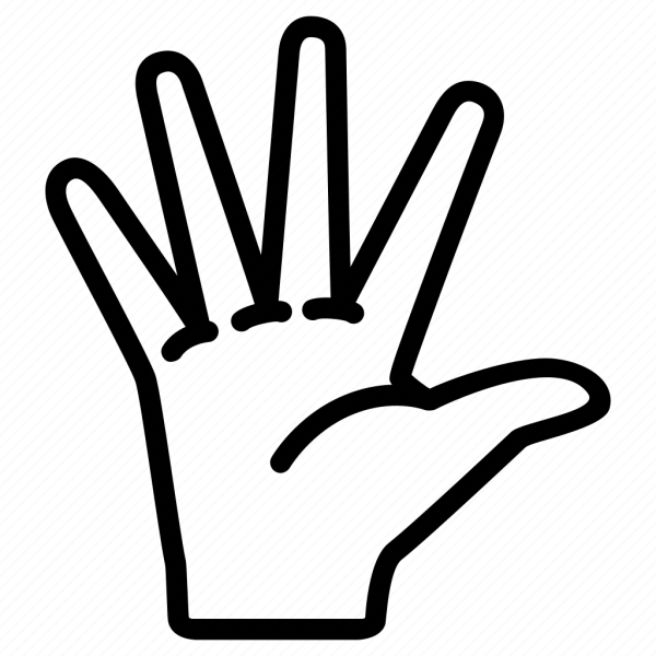 Иконка жест подожди