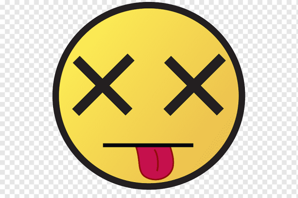 Смайлик с глазами крестиками