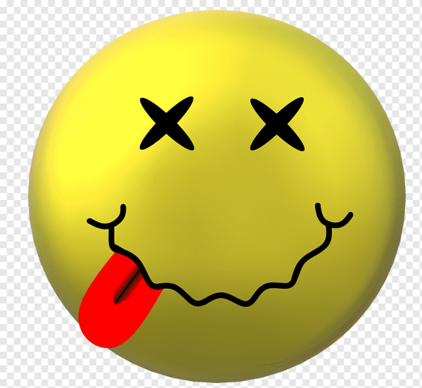 Смайлик с глазами крестиками