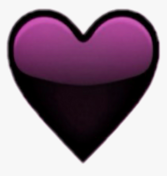 Сердечко темно фиолетовое