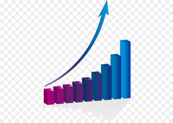 График роста на белом фоне