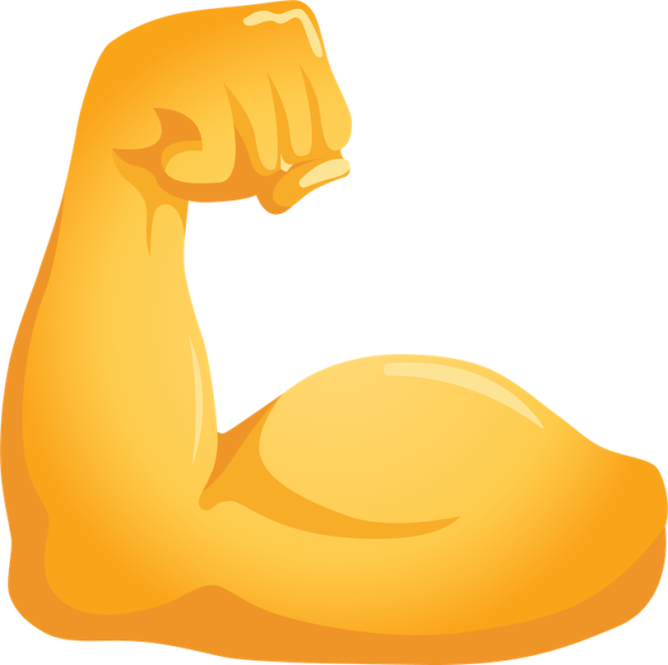 Смайлик сильная рука