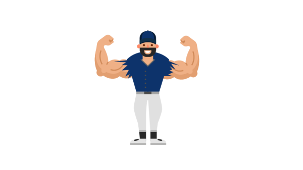 Смайлик силач