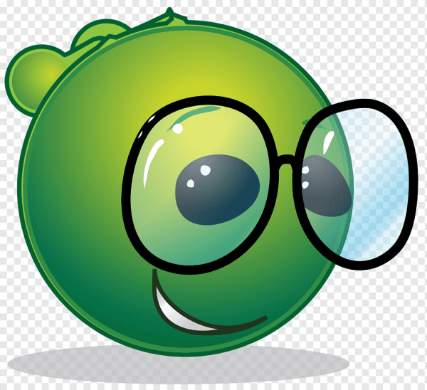 Зеленый смайлик