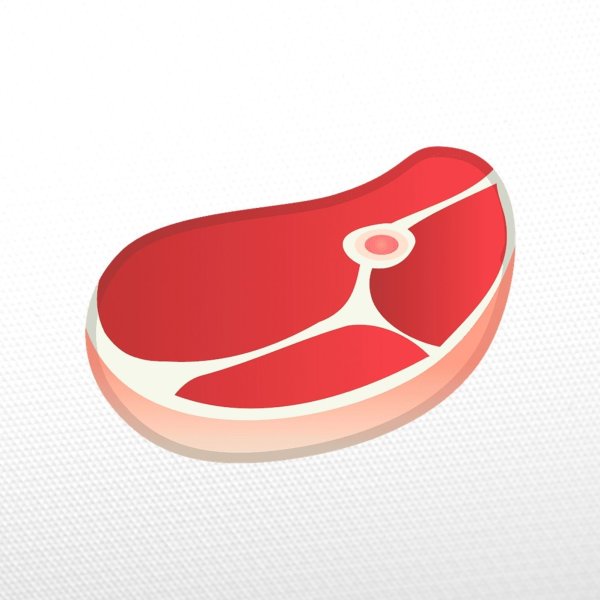 Нарисовать кусок мяса