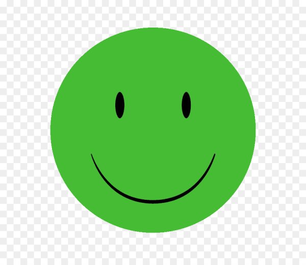 Улыбка на зеленом фоне
