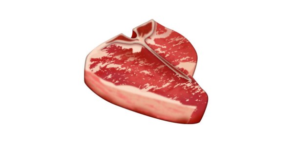 Кусок мяса стикер