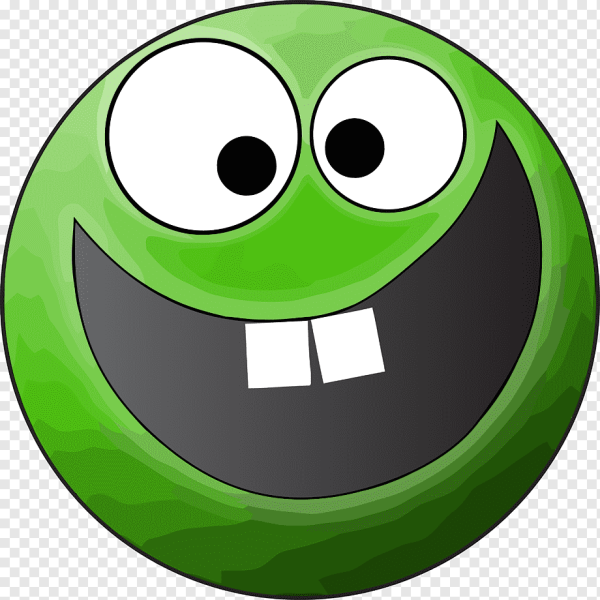 Зеленый смайлик