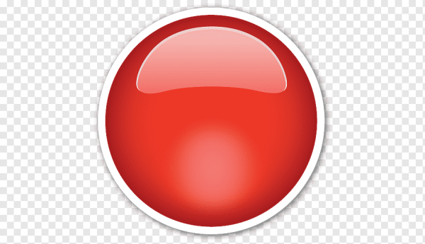 Красный смайлик злой