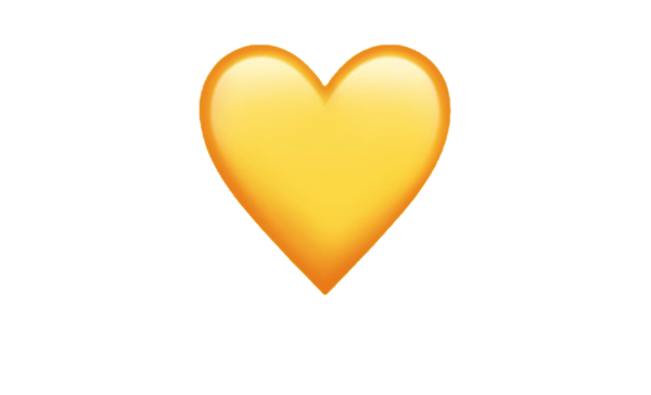 Жёлтое сердце смайлик