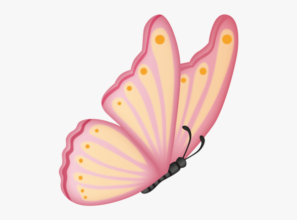 Розовая бабочка эмодзи