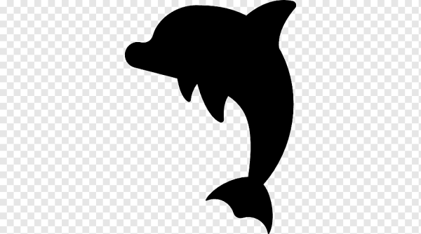 Дельфин контур вектор