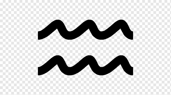 Знак Водолея вектор