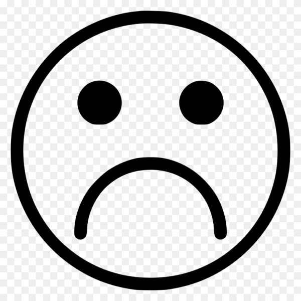 Грустный смайлик