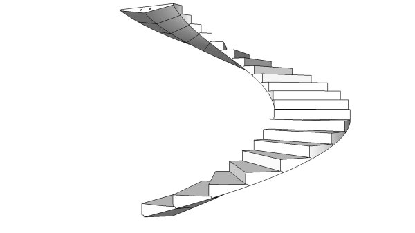 Лестница сбоку вектор