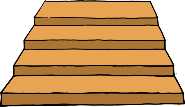 Ступеньки на прозрачном фоне