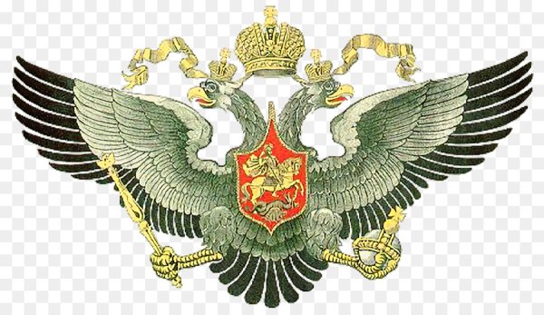 Двуглавый орёл без короны скипетра и державы вектор