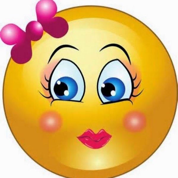 Веселый смайлик девочка