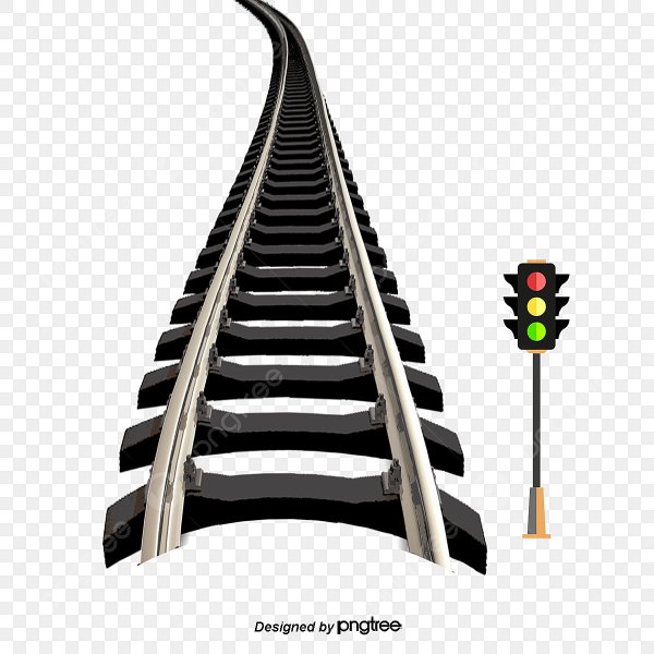 Значок поезд в перспективе