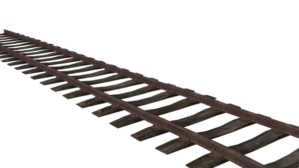 Поезд на прозрачном фоне