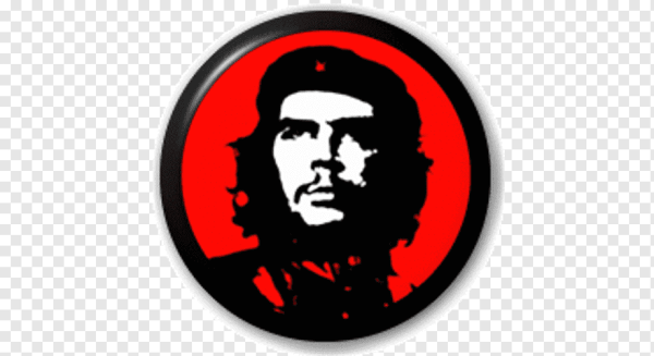 Че Гевара на фоне флага вектор