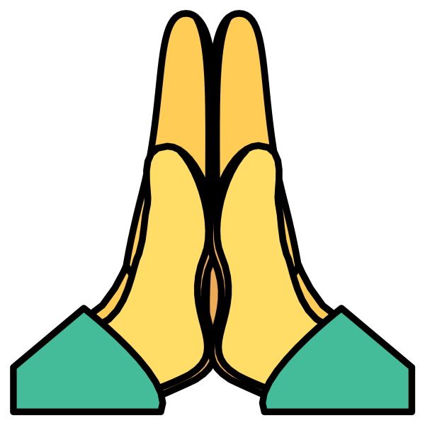 Смайл сложенные руки