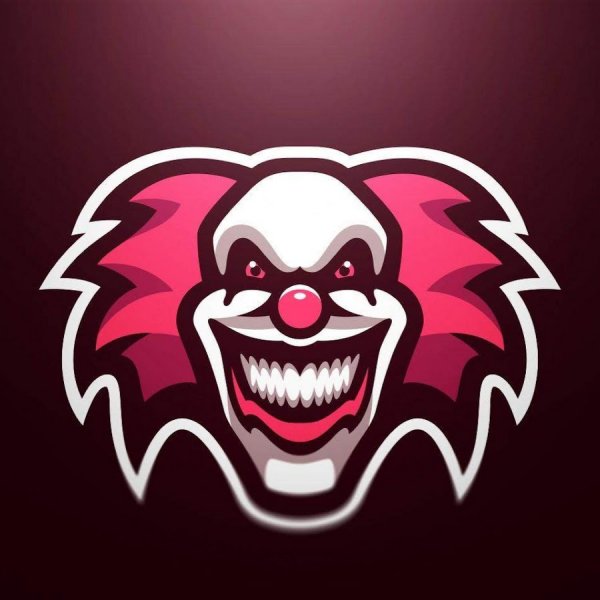 Логотип злой клоун